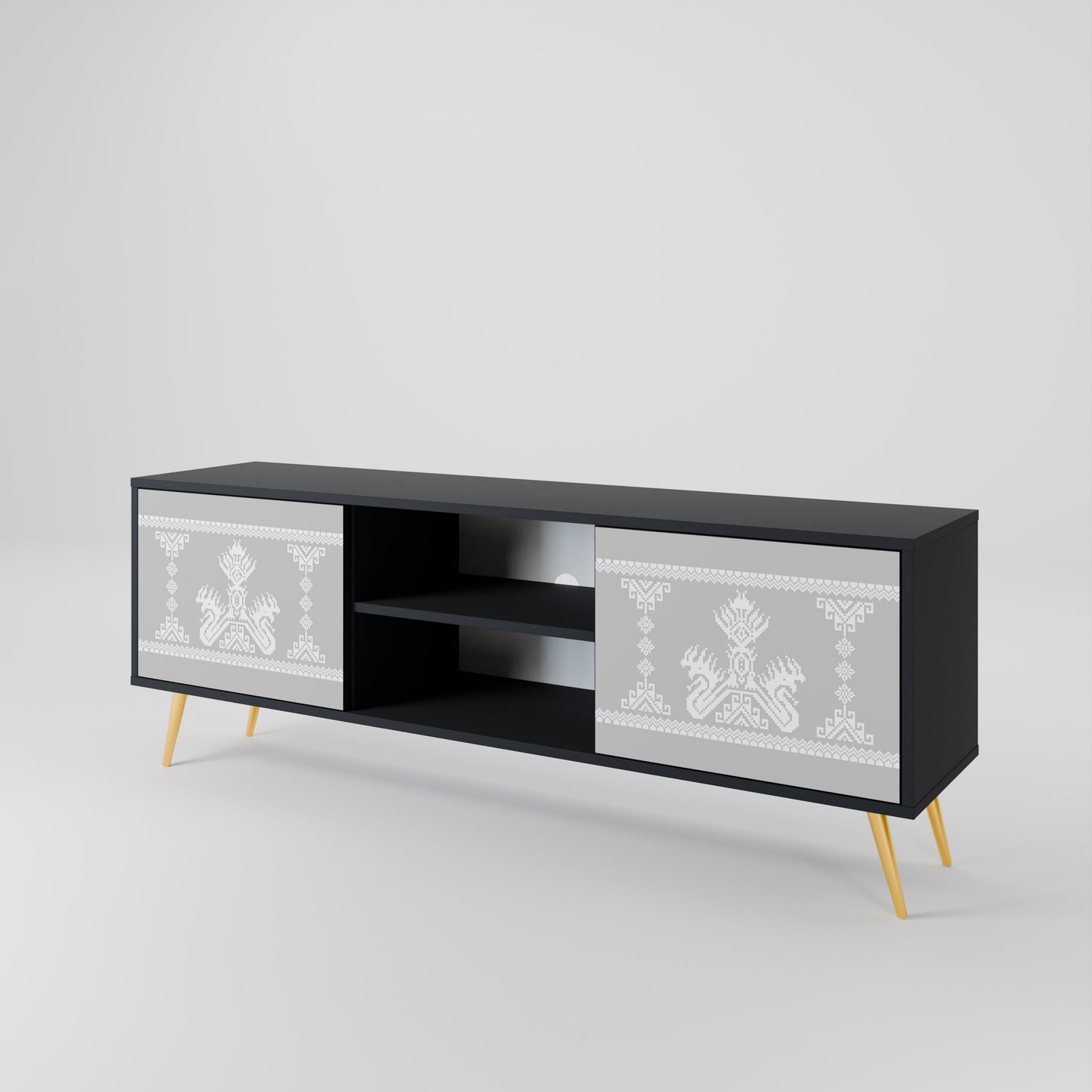 THAI GRAY 2-Door TV Cabinet