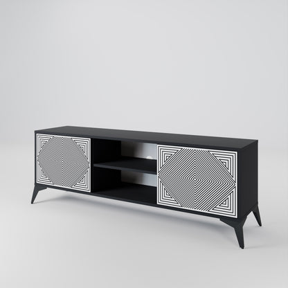 POLYGON ILLUSION 2-Door TV Cabinet