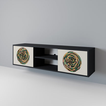 GREEN CIRCLES 2-Door TV Cabinet