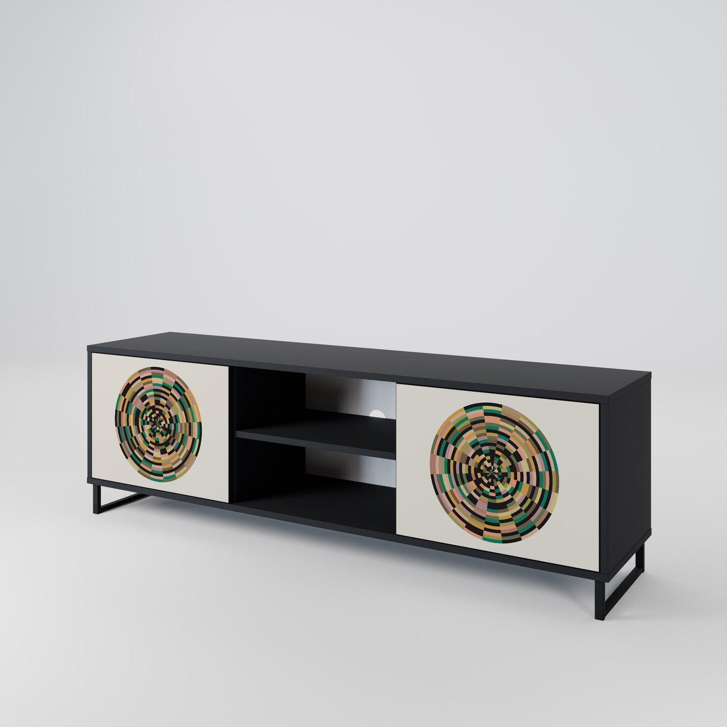 GREEN CIRCLES 2-Door TV Cabinet