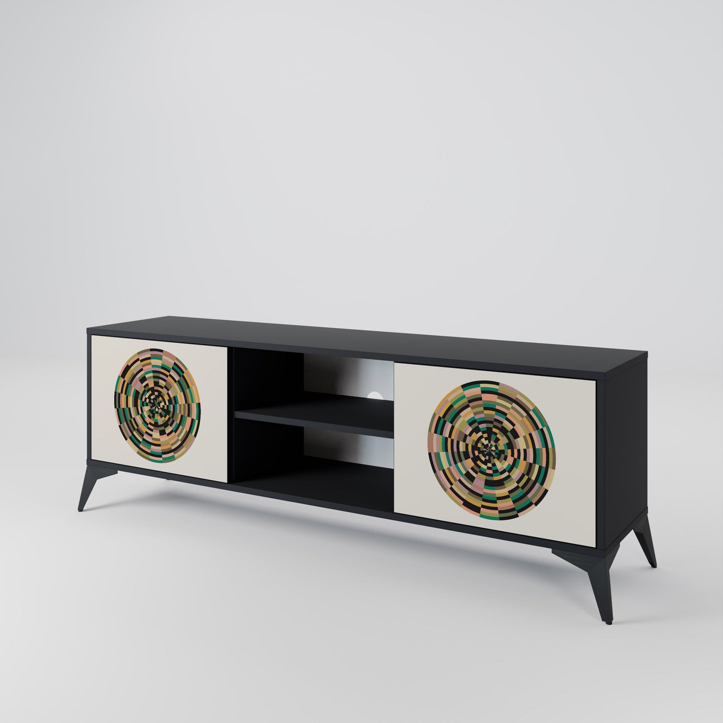 GREEN CIRCLES 2-Door TV Cabinet