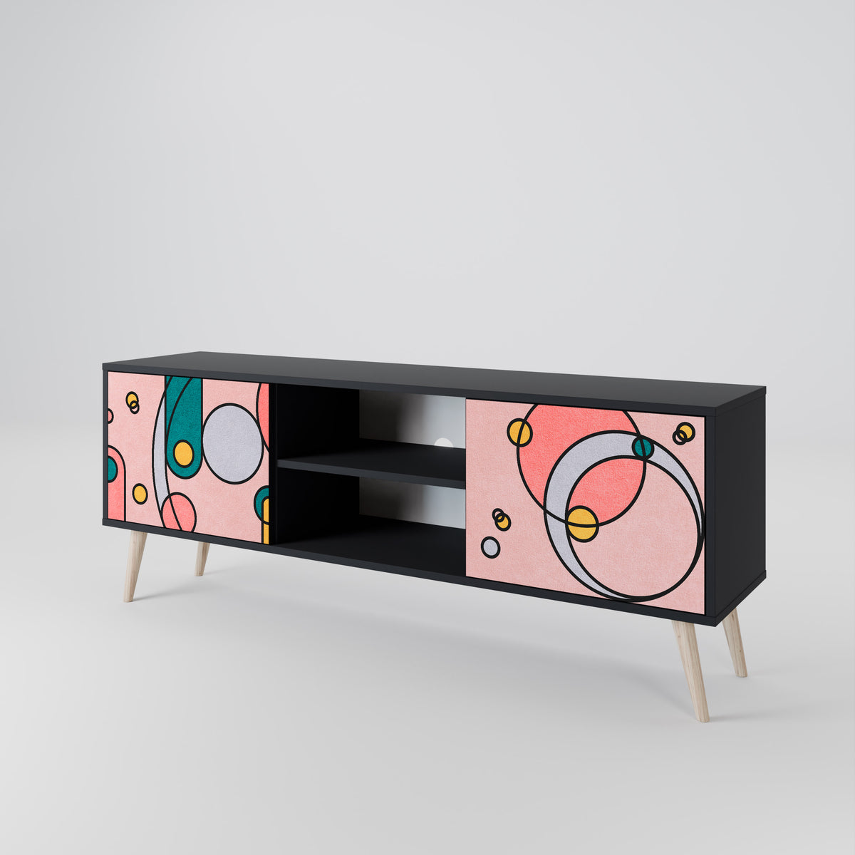 GOSSAMER ECHOES 2-Door TV Cabinet