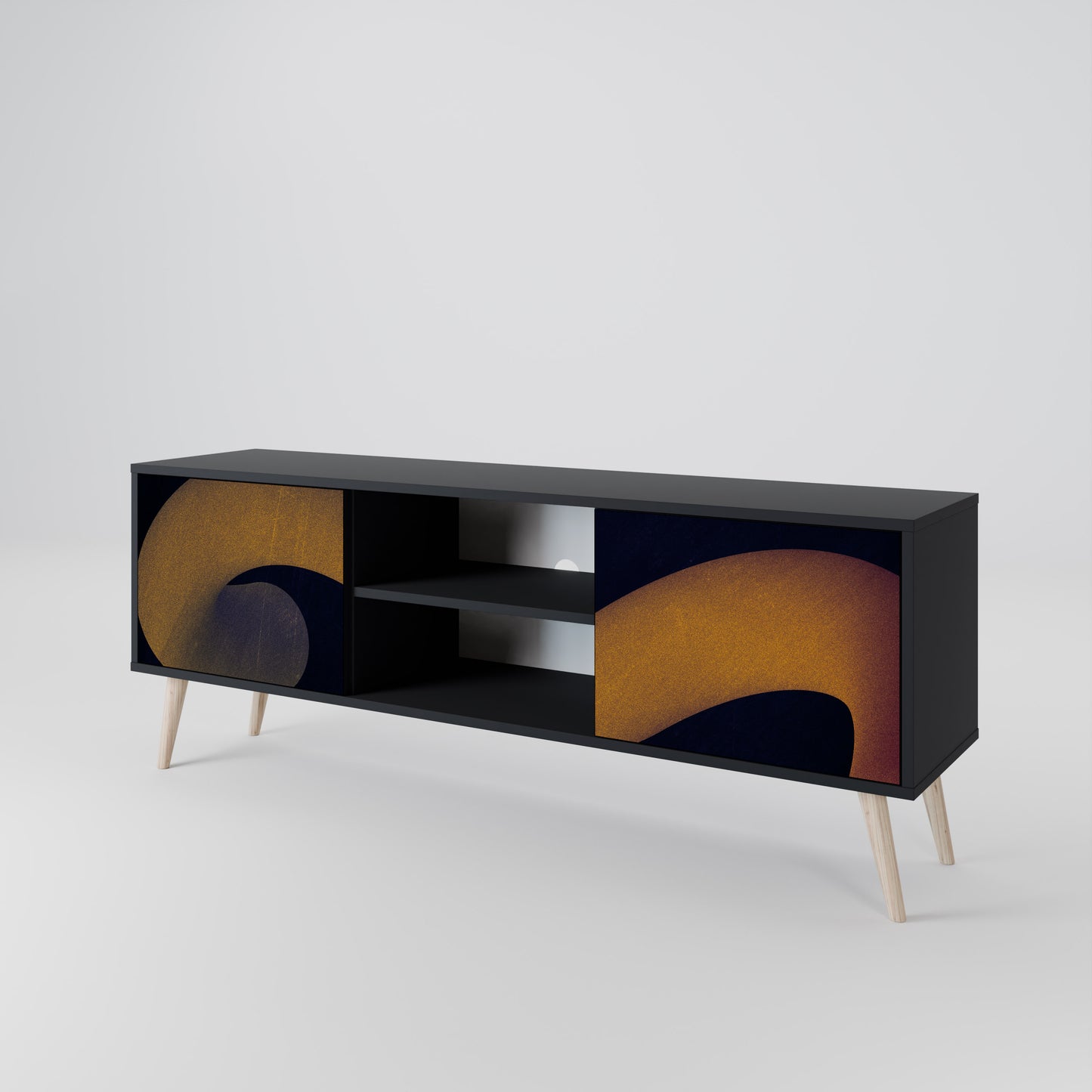HOLLOW TIME 2-Door TV Cabinet