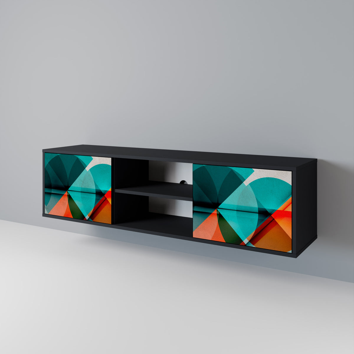 CIRCULAR RHAPSODY 2-Door TV Cabinet