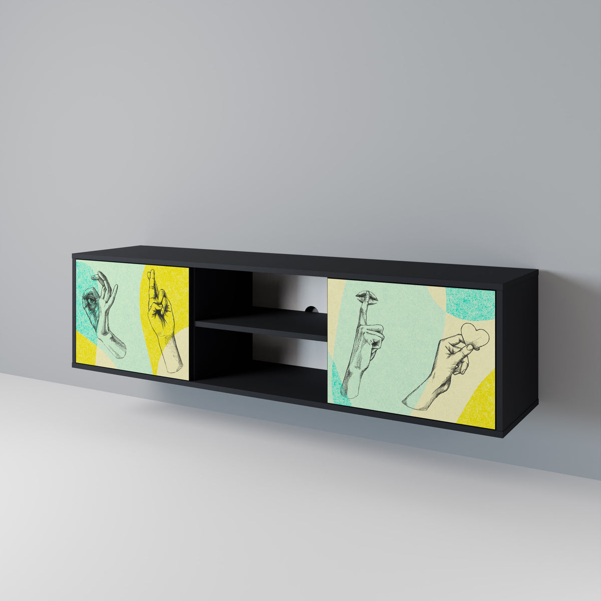 BODY LANGUAGE 2-Door TV Cabinet