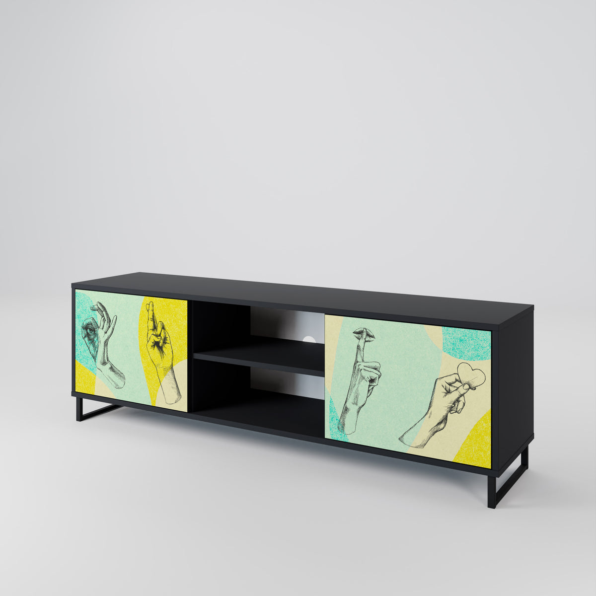 BODY LANGUAGE 2-Door TV Cabinet