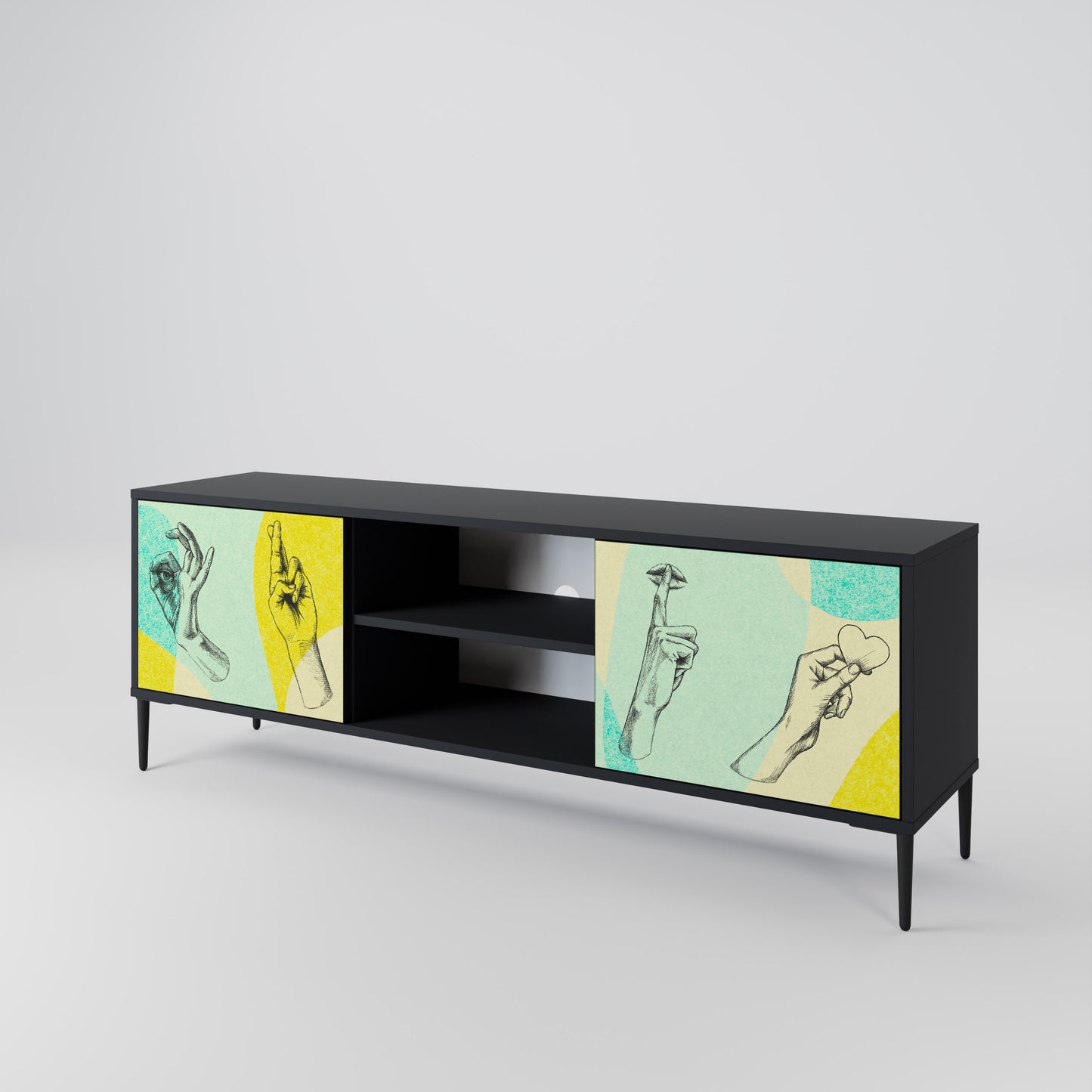 BODY LANGUAGE 2-Door TV Cabinet