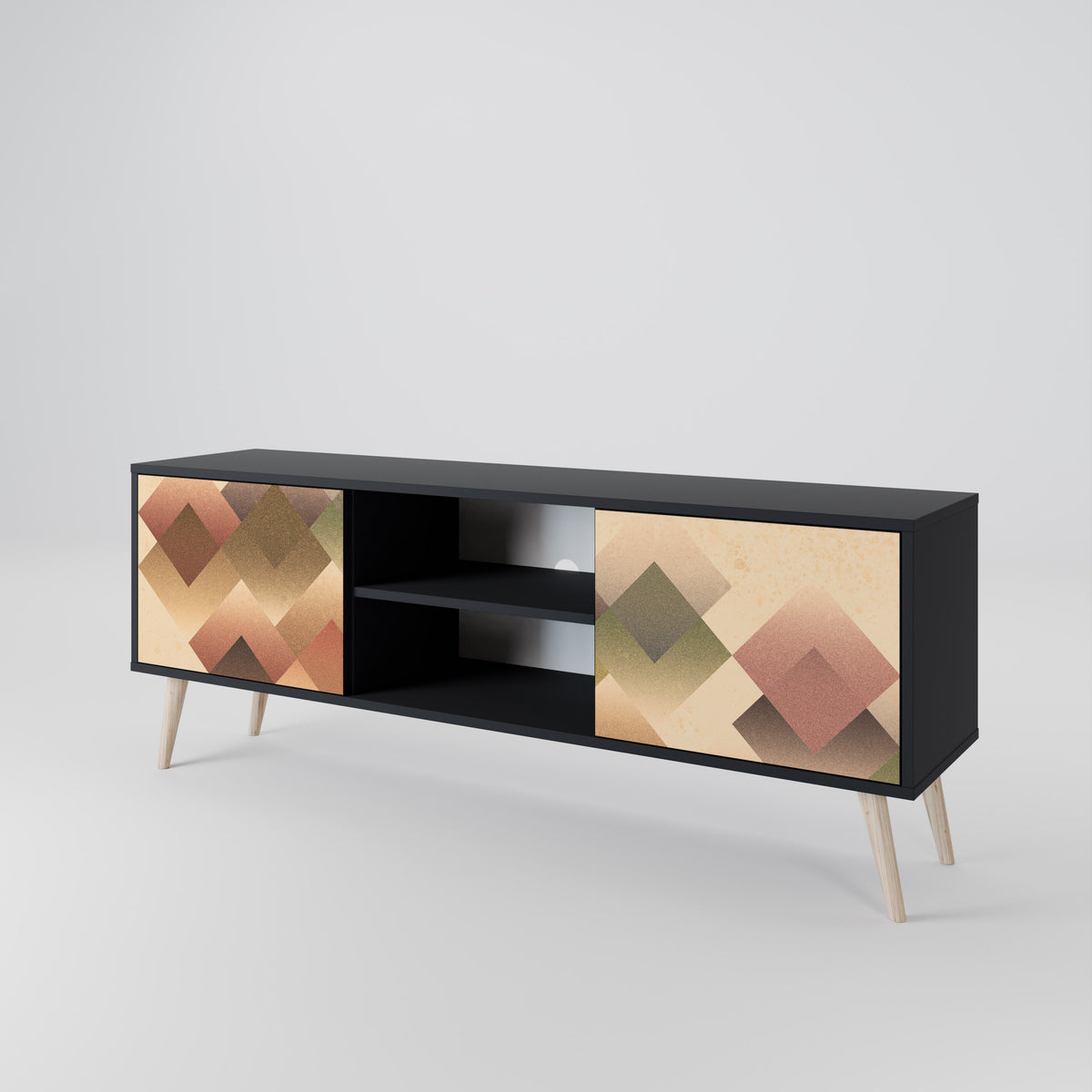 GEOMETRIC FUSION 2-Door TV Cabinet