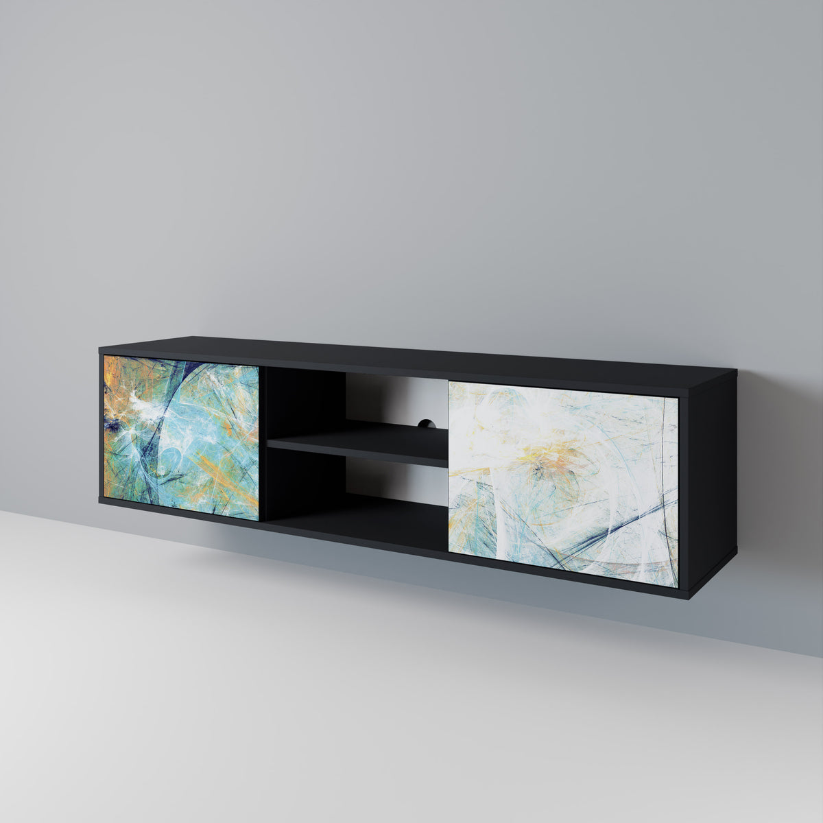 ABSTRACT THOUGHTS 2-Door TV Cabinet