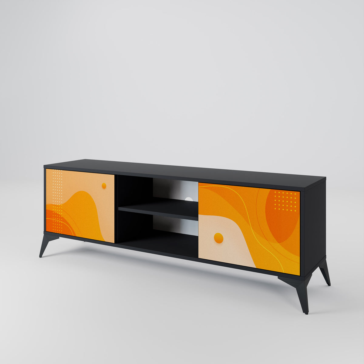 ORANGE ARRANGEMENT 2-Door TV Cabinet