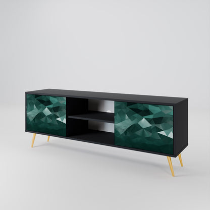 POLYGONAL FLOATING 2-Door TV Cabinet