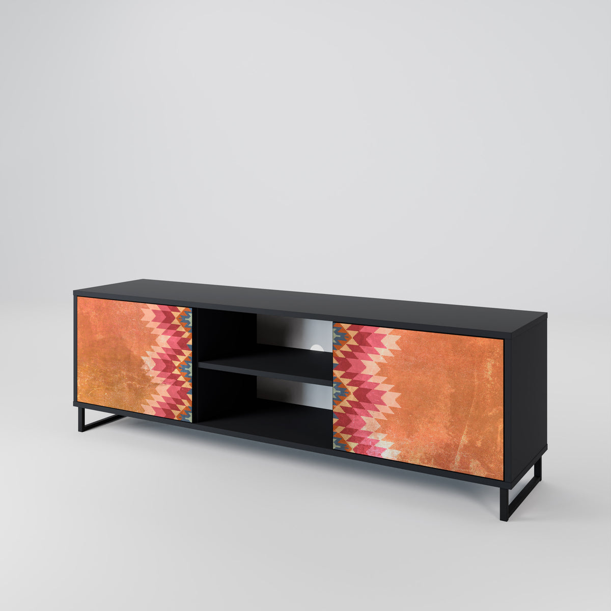 INDIAN FOLK 2-Door TV Cabinet