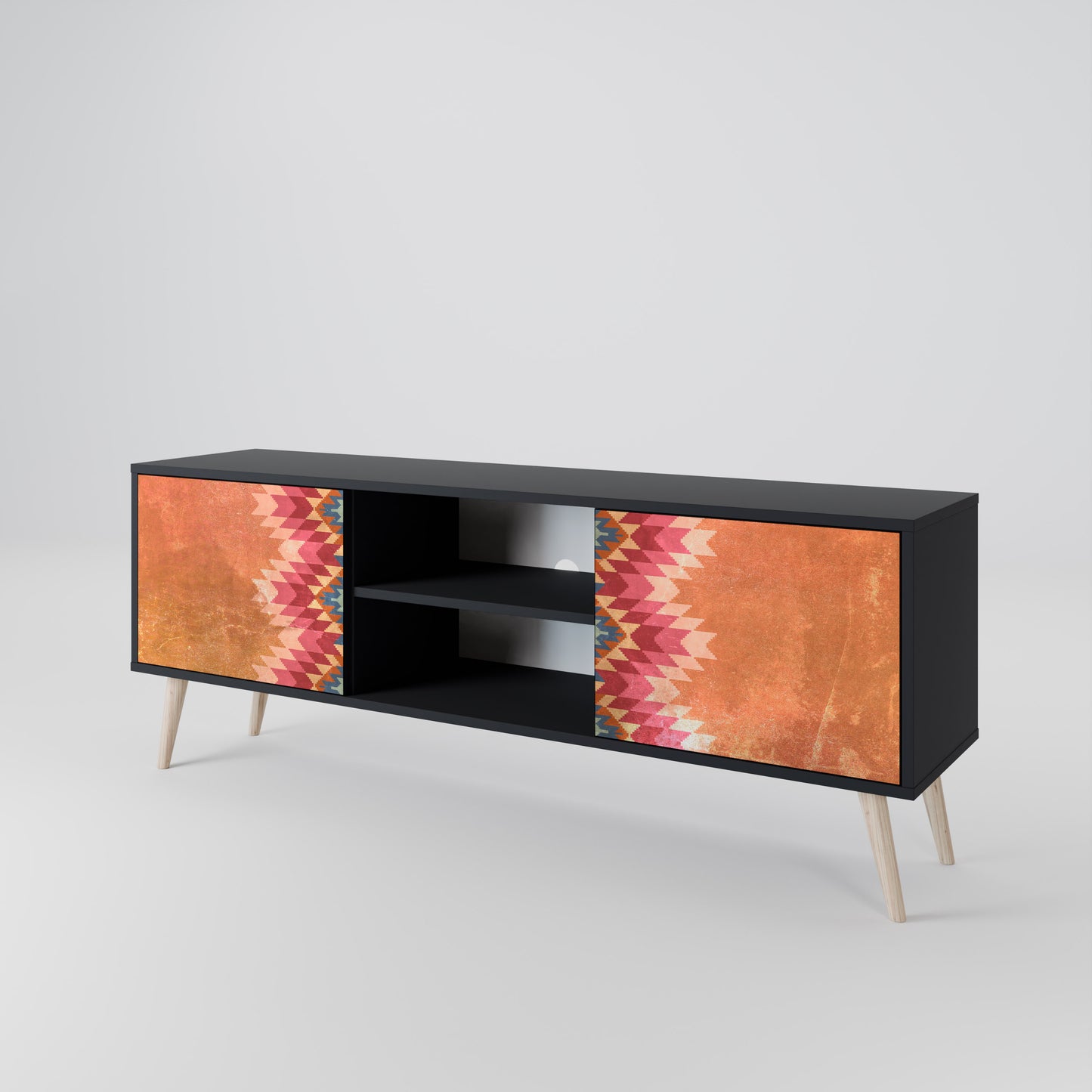 INDIAN FOLK 2-Door TV Cabinet