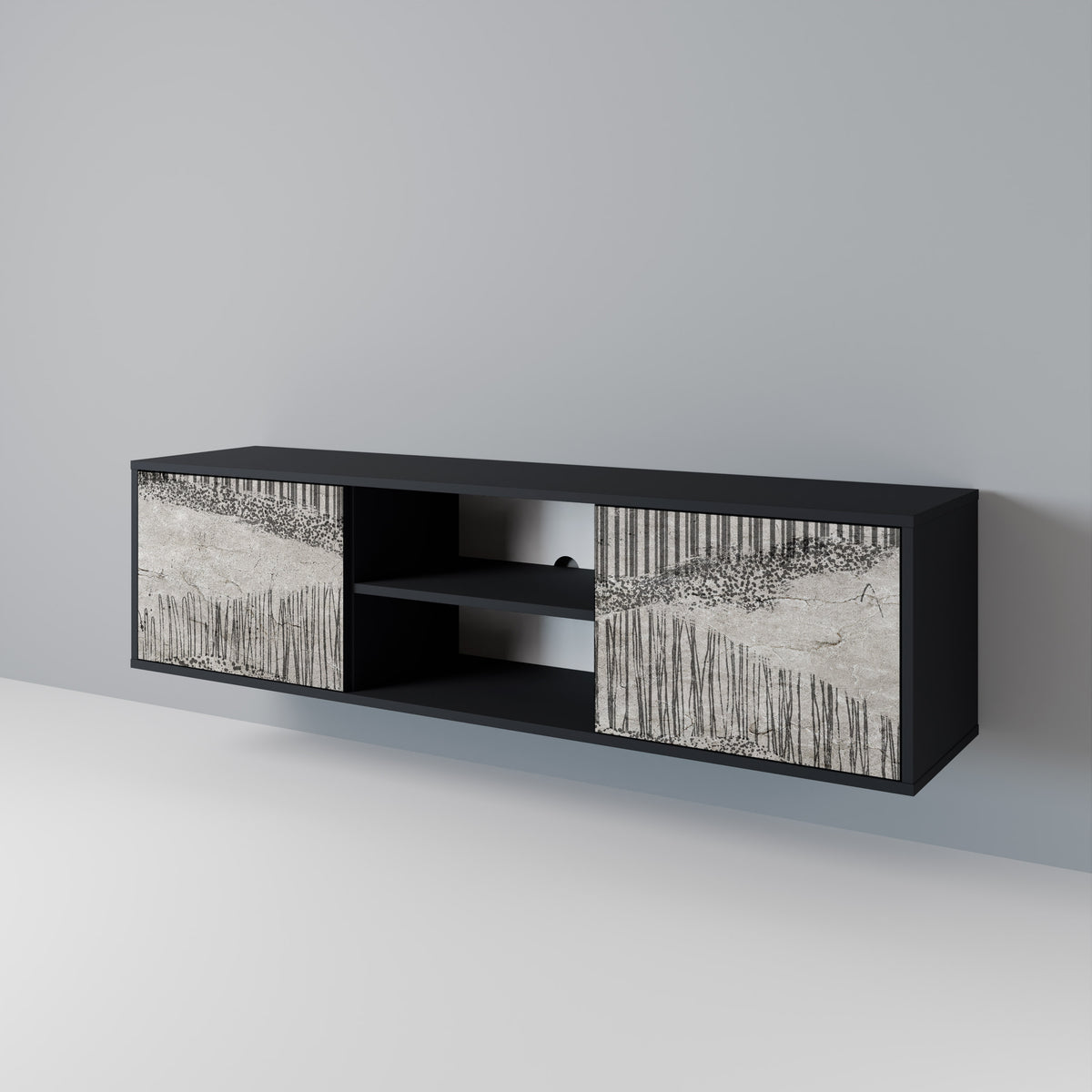 GRAIN LINES 2-Door TV Cabinet