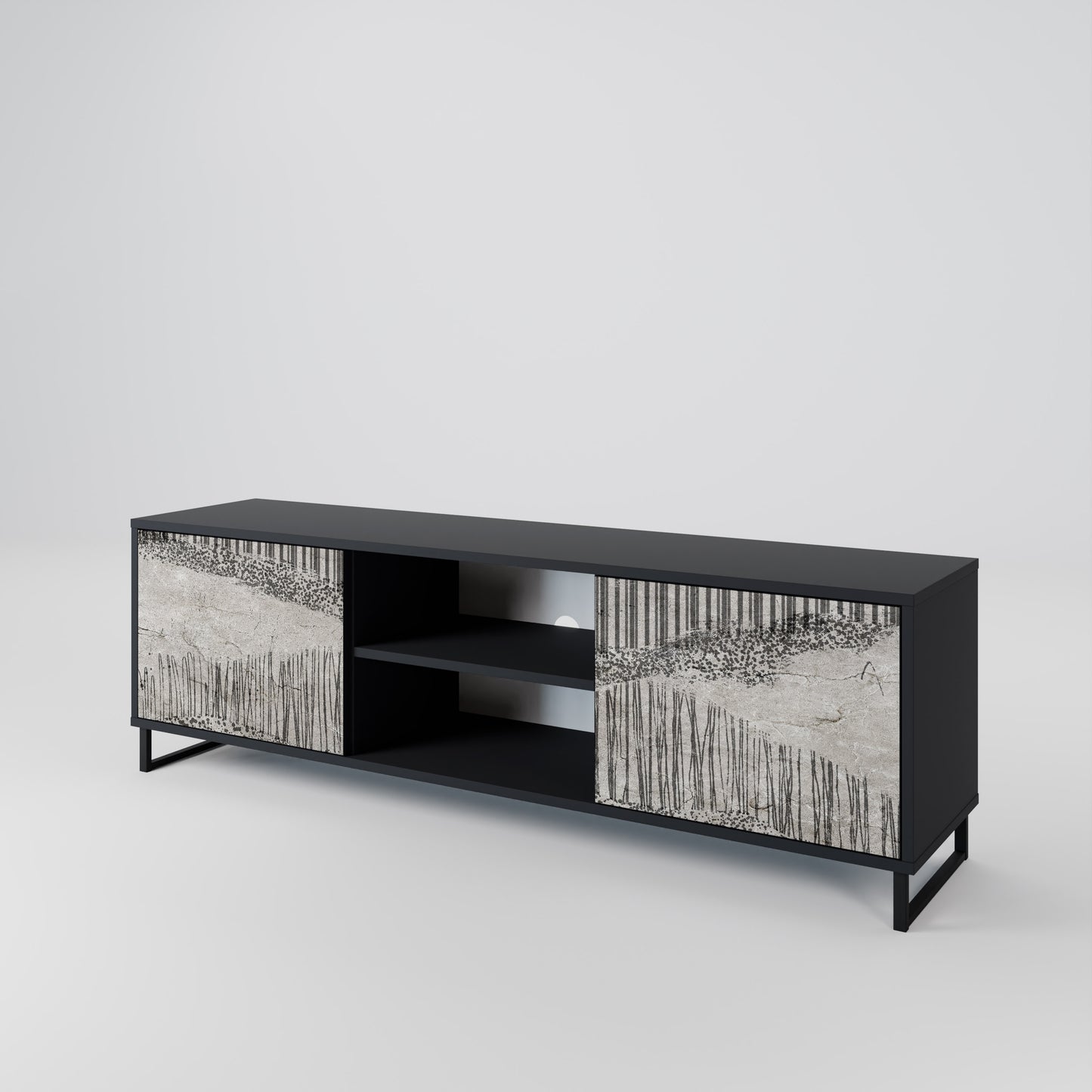 GRAIN LINES 2-Door TV Cabinet