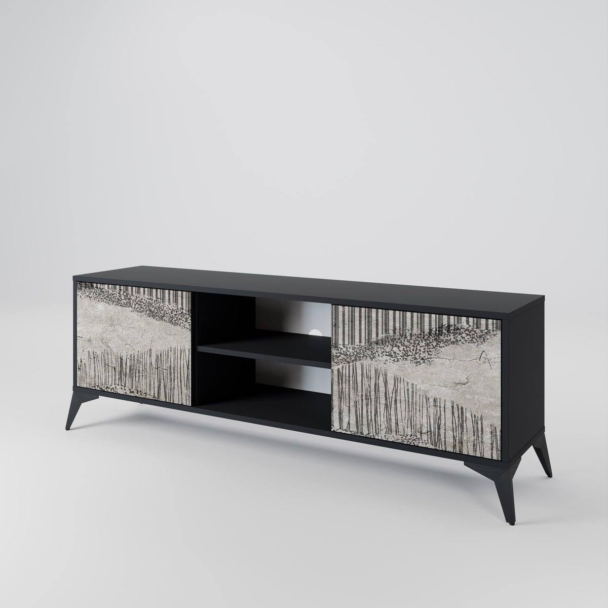 GRAIN LINES 2-Door TV Cabinet