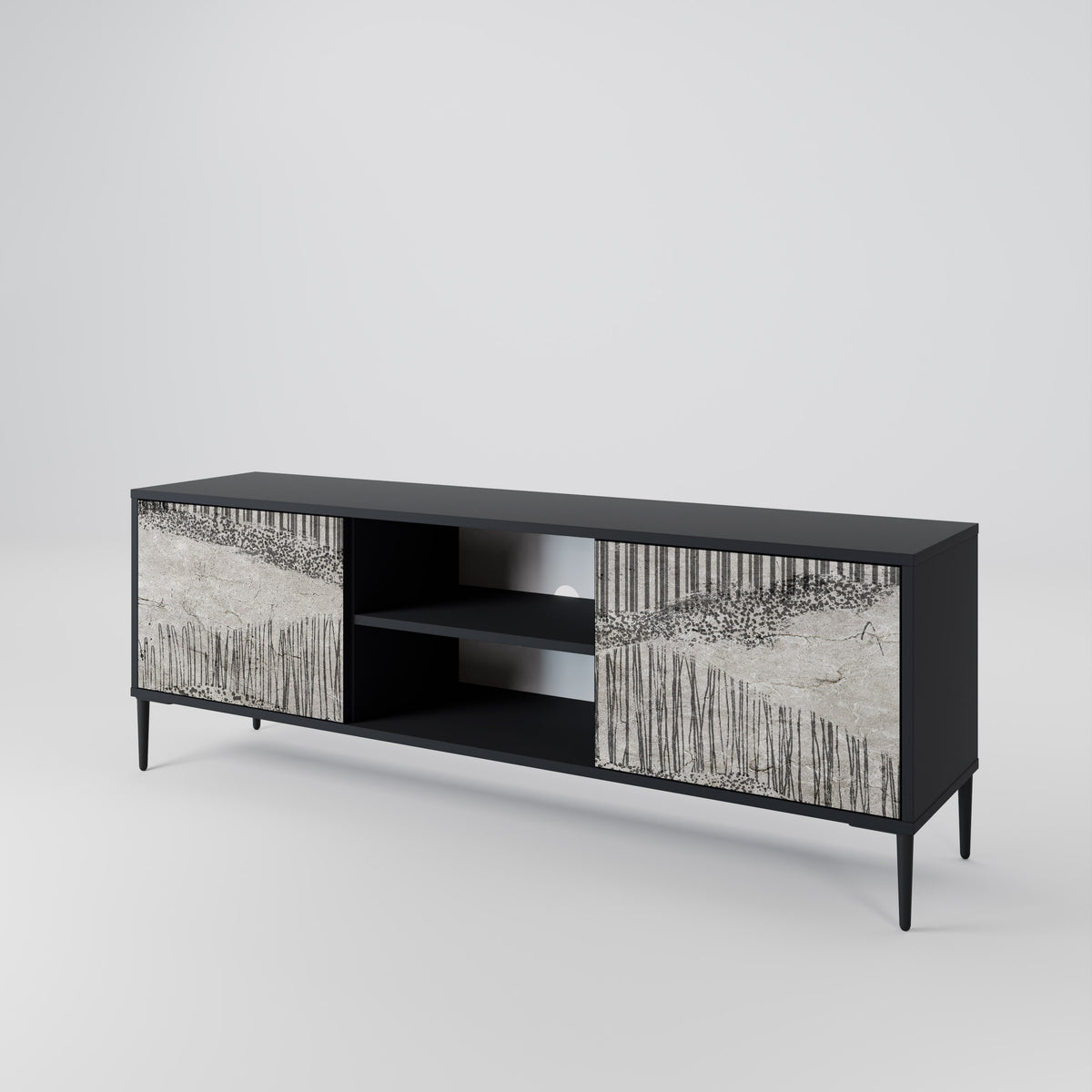 GRAIN LINES 2-Door TV Cabinet