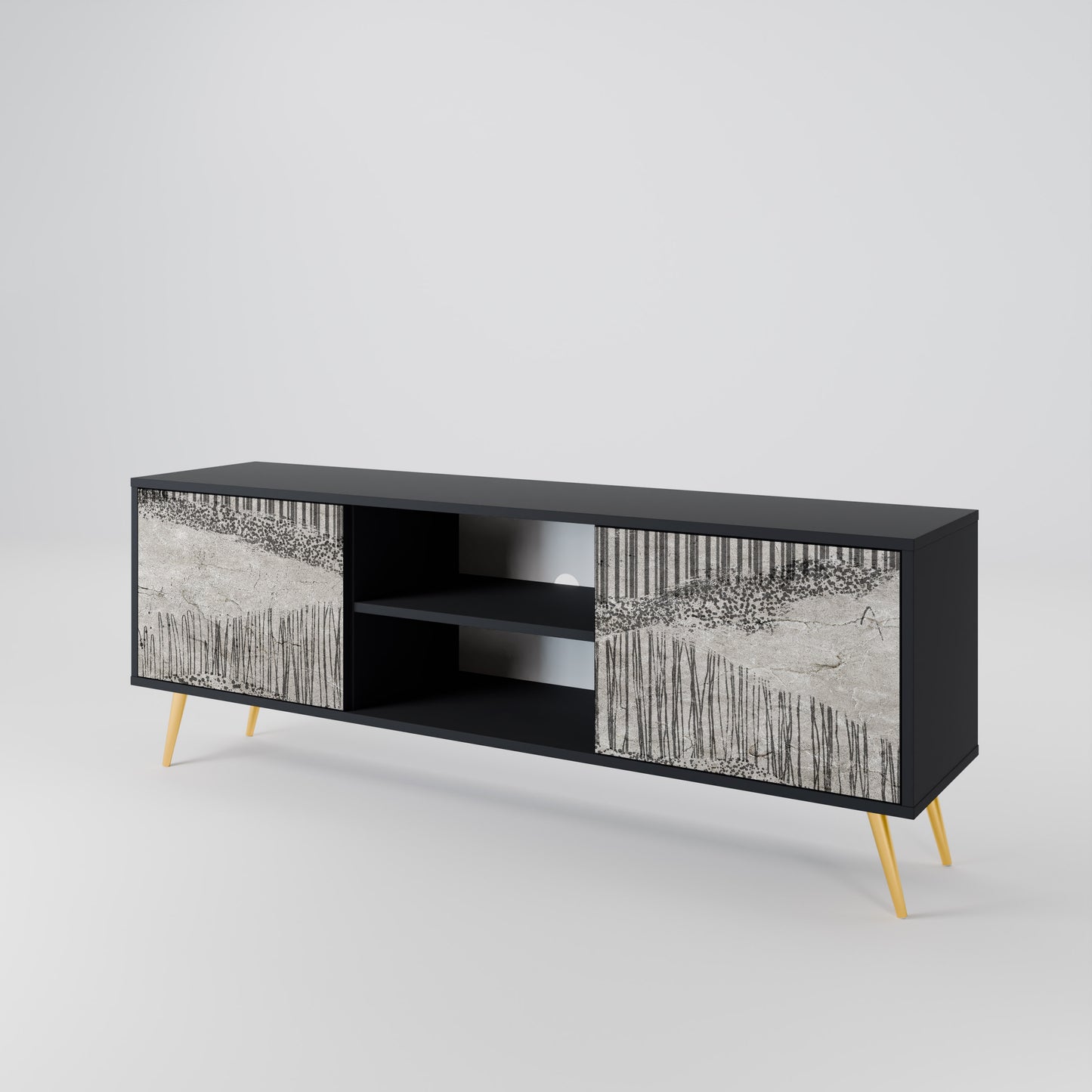 GRAIN LINES 2-Door TV Cabinet