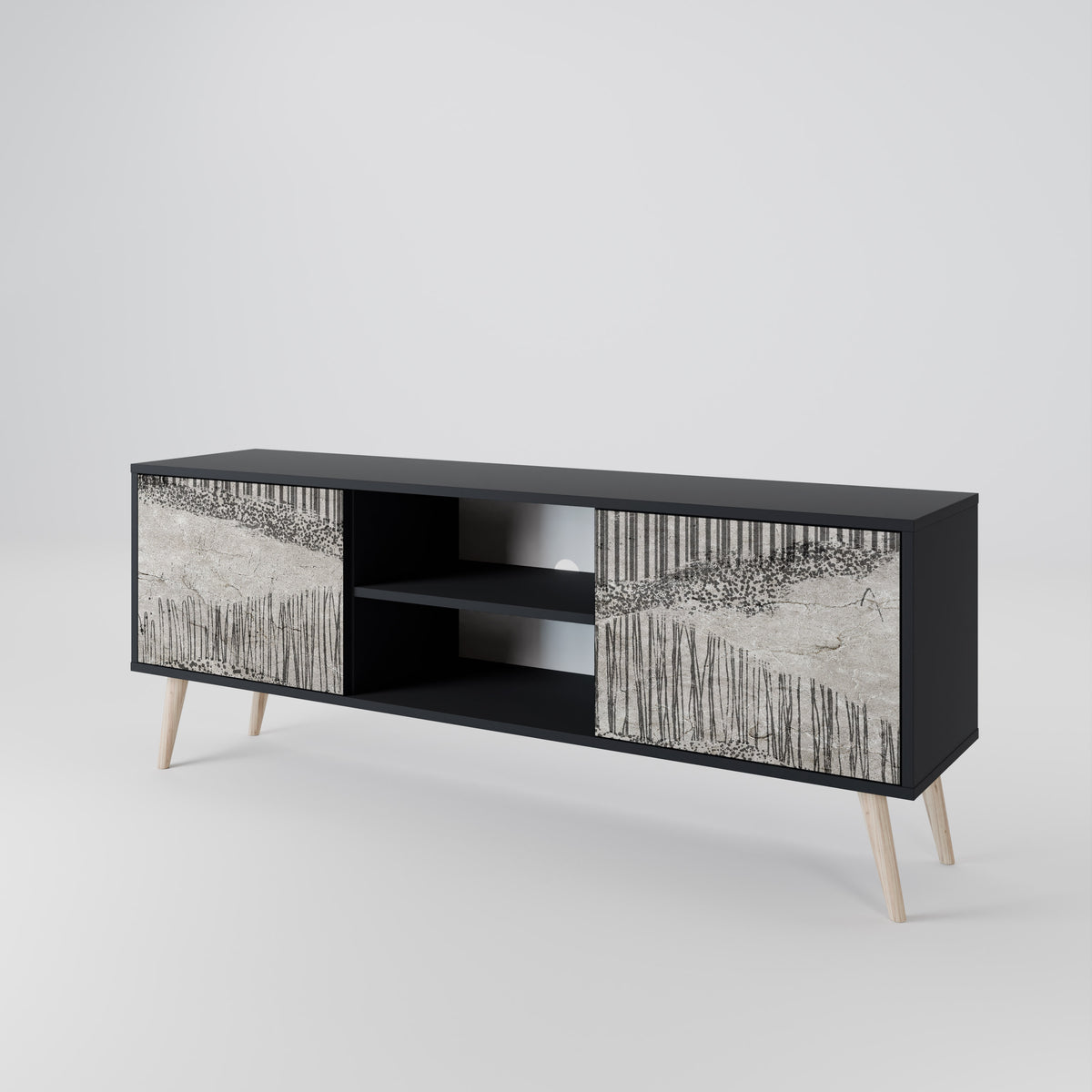 GRAIN LINES 2-Door TV Cabinet