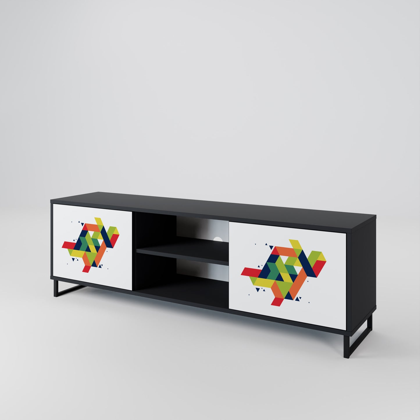 FUTURE SIGN 2-Door TV Cabinet