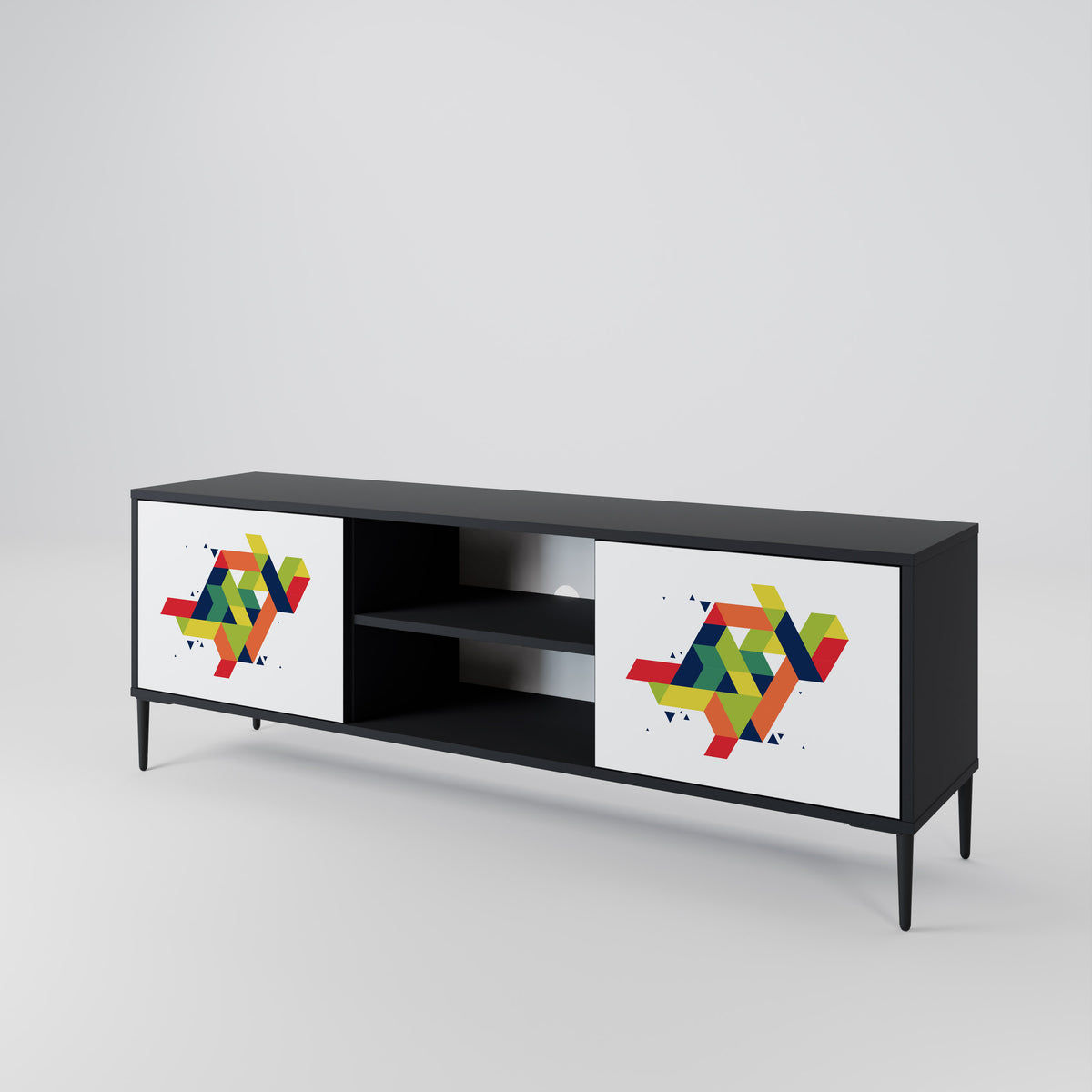 FUTURE SIGN 2-Door TV Cabinet