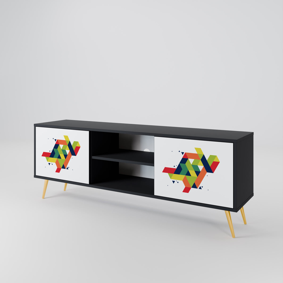FUTURE SIGN 2-Door TV Cabinet