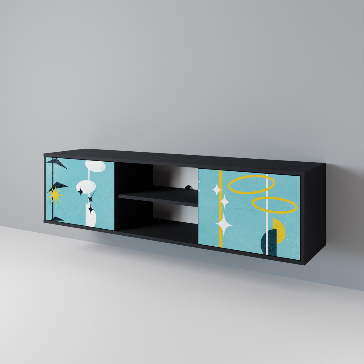 PATHS TO HAPPINESS 2-Door TV Cabinet