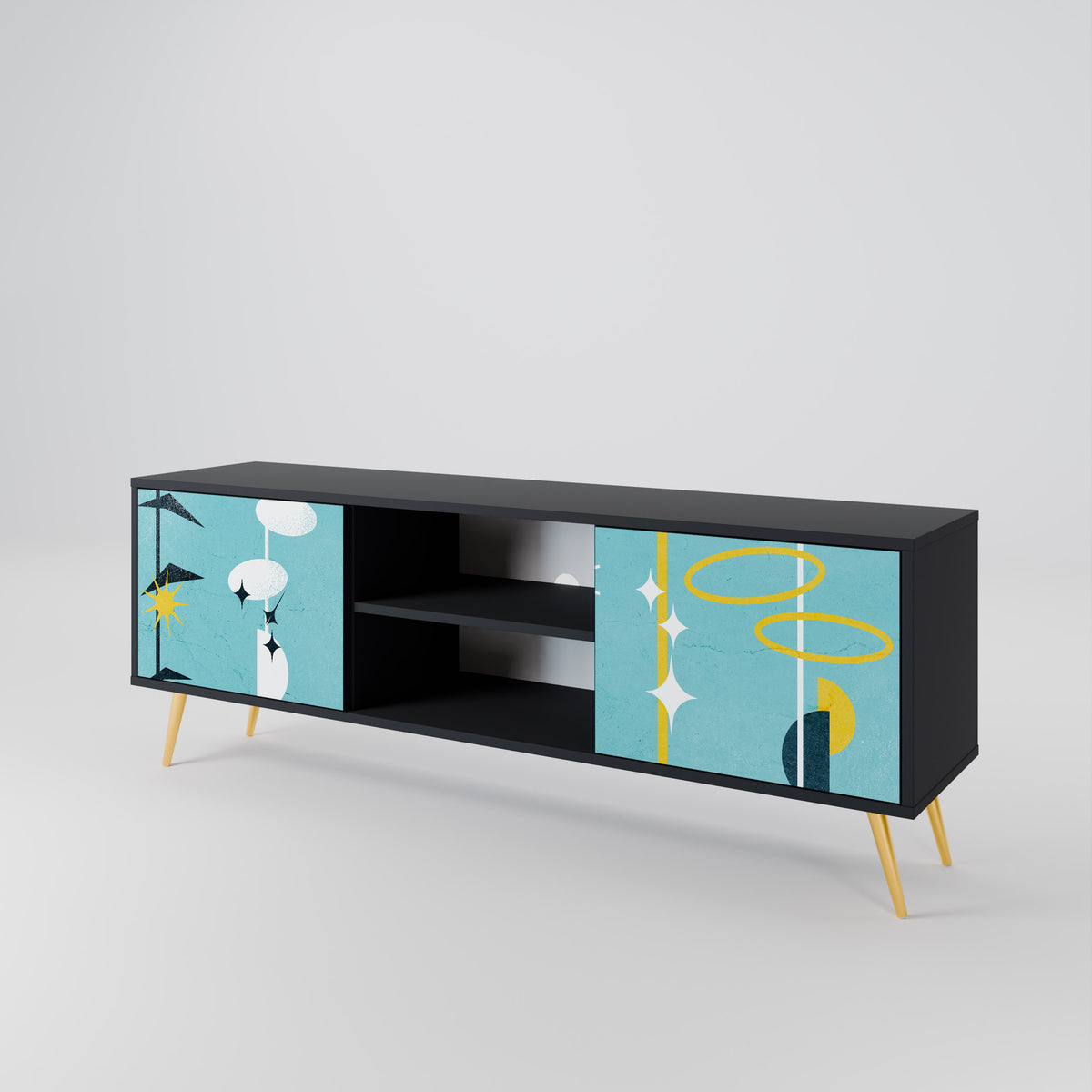 PATHS TO HAPPINESS 2-Door TV Cabinet
