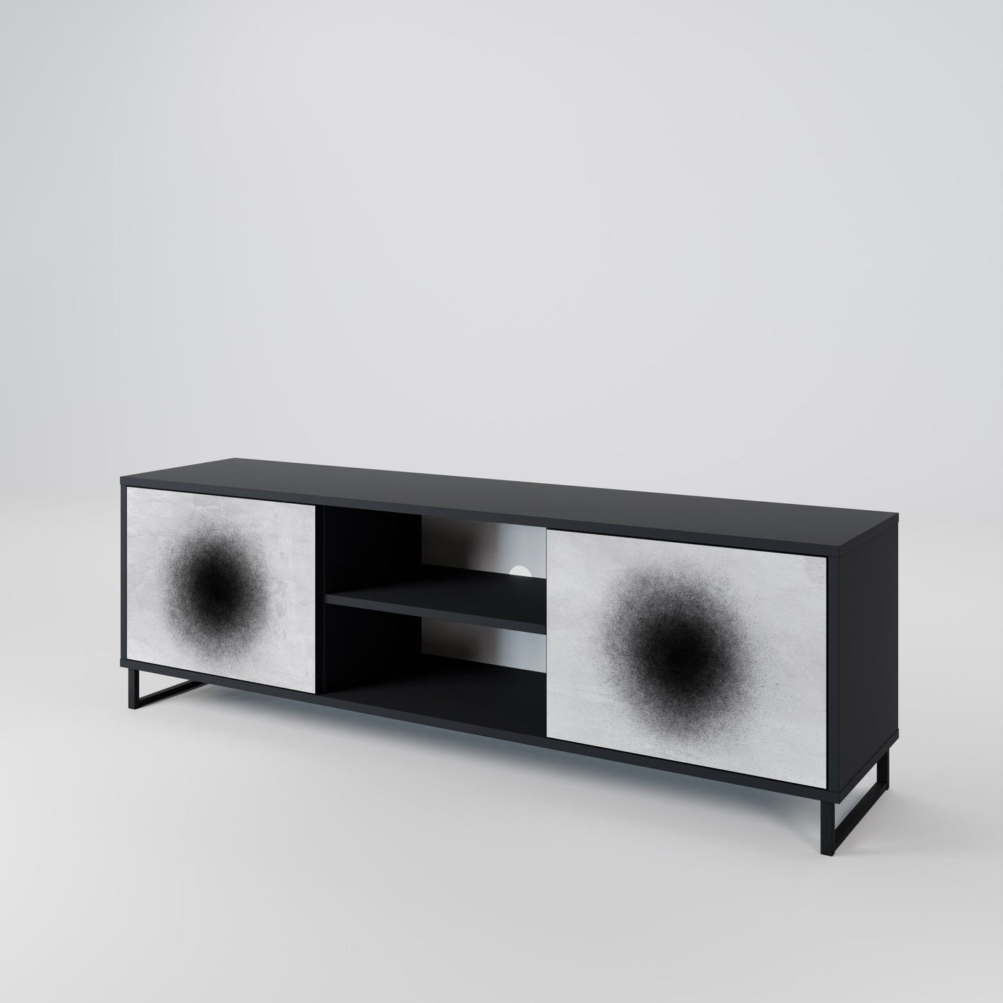 BLACK HOLE 2-Door TV Cabinet