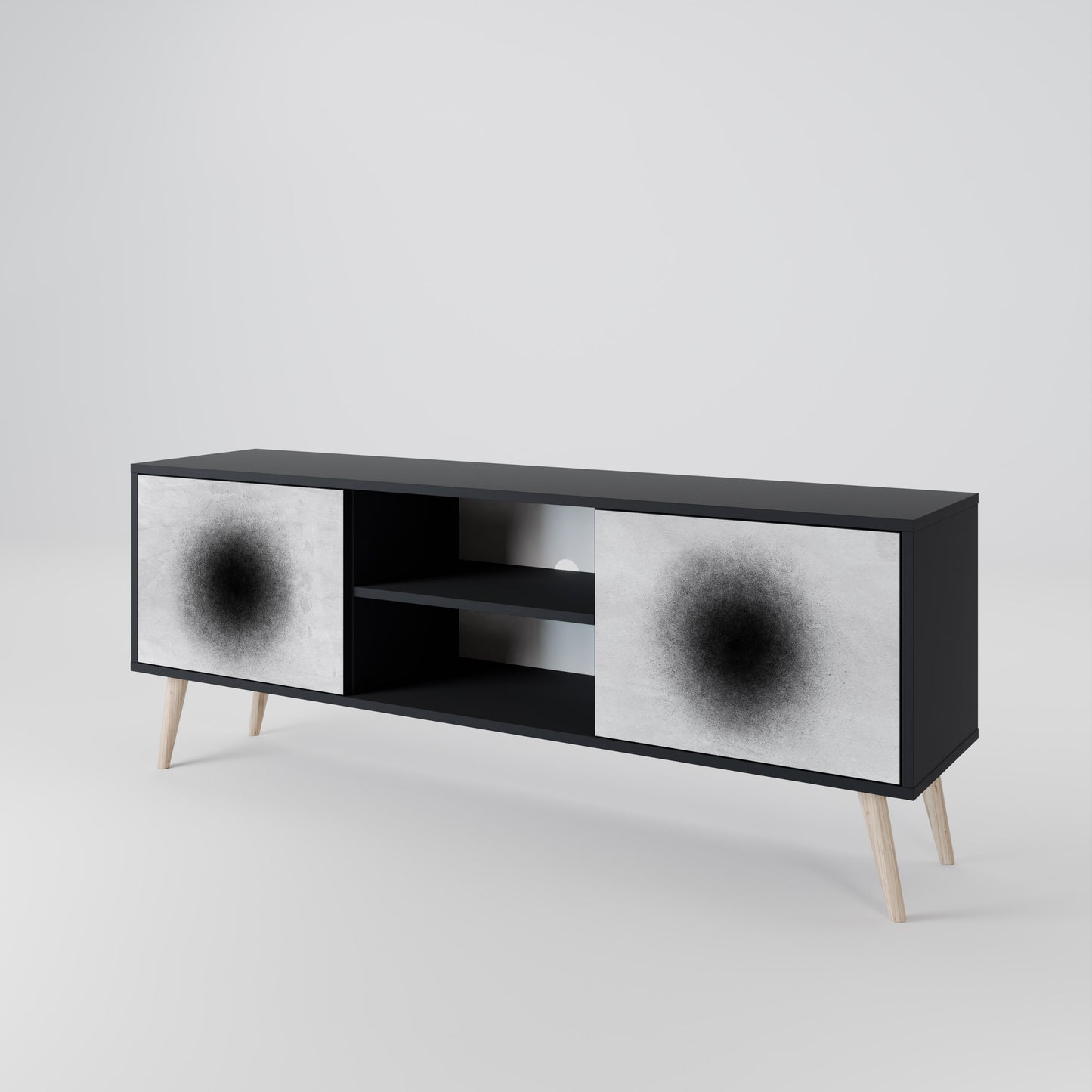 BLACK HOLE 2-Door TV Cabinet