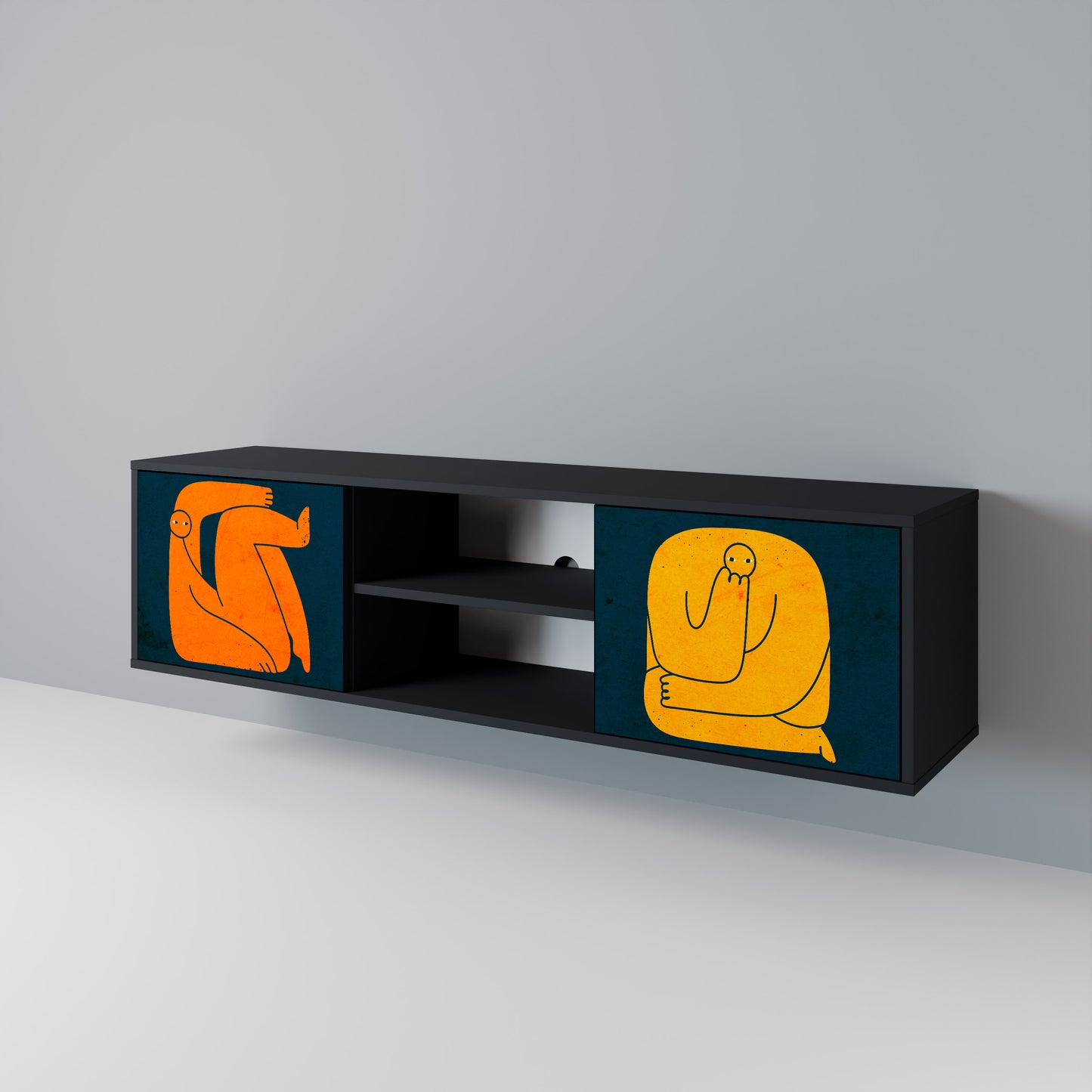TOGETHER BUT SEPARATELY 2-Door TV Cabinet