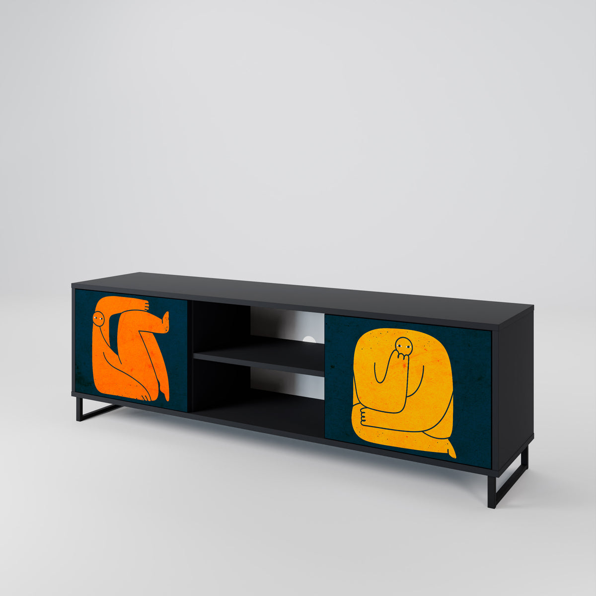 TOGETHER BUT SEPARATELY 2-Door TV Cabinet
