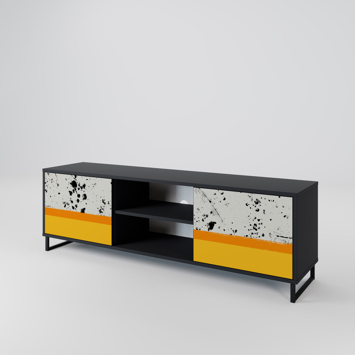 DYED BY ORANGE 2-Door TV Cabinet