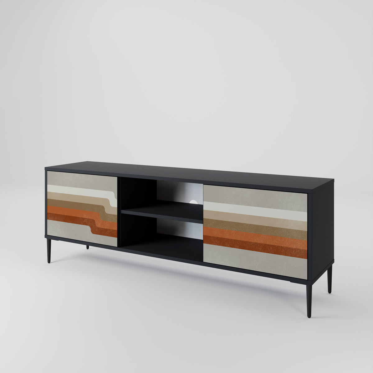 PECULIAR TRAIL 2-Door TV Cabinet