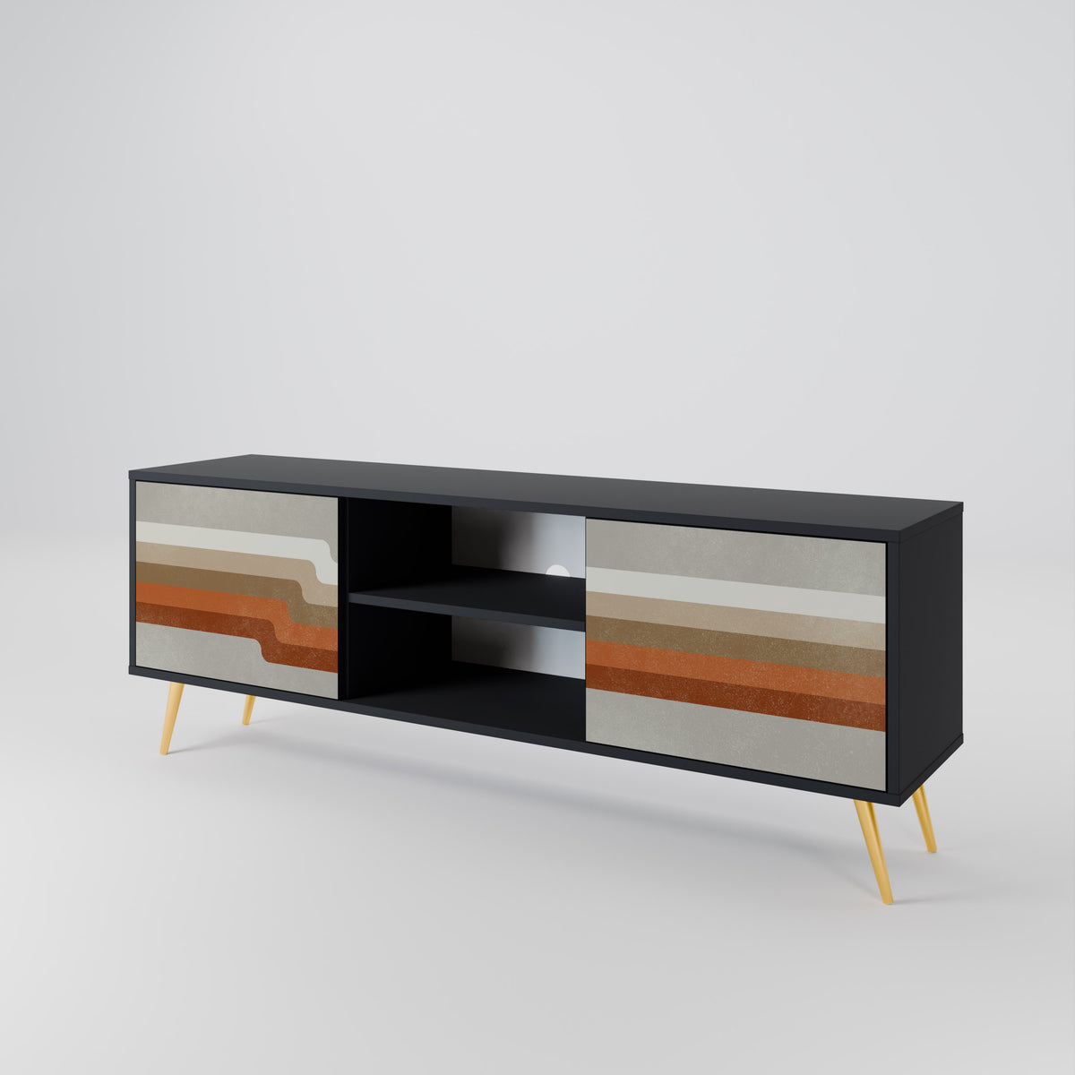 PECULIAR TRAIL 2-Door TV Cabinet