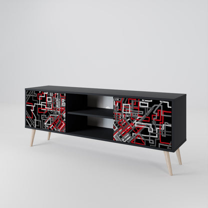 BROKEN LINES 2-Door TV Cabinet