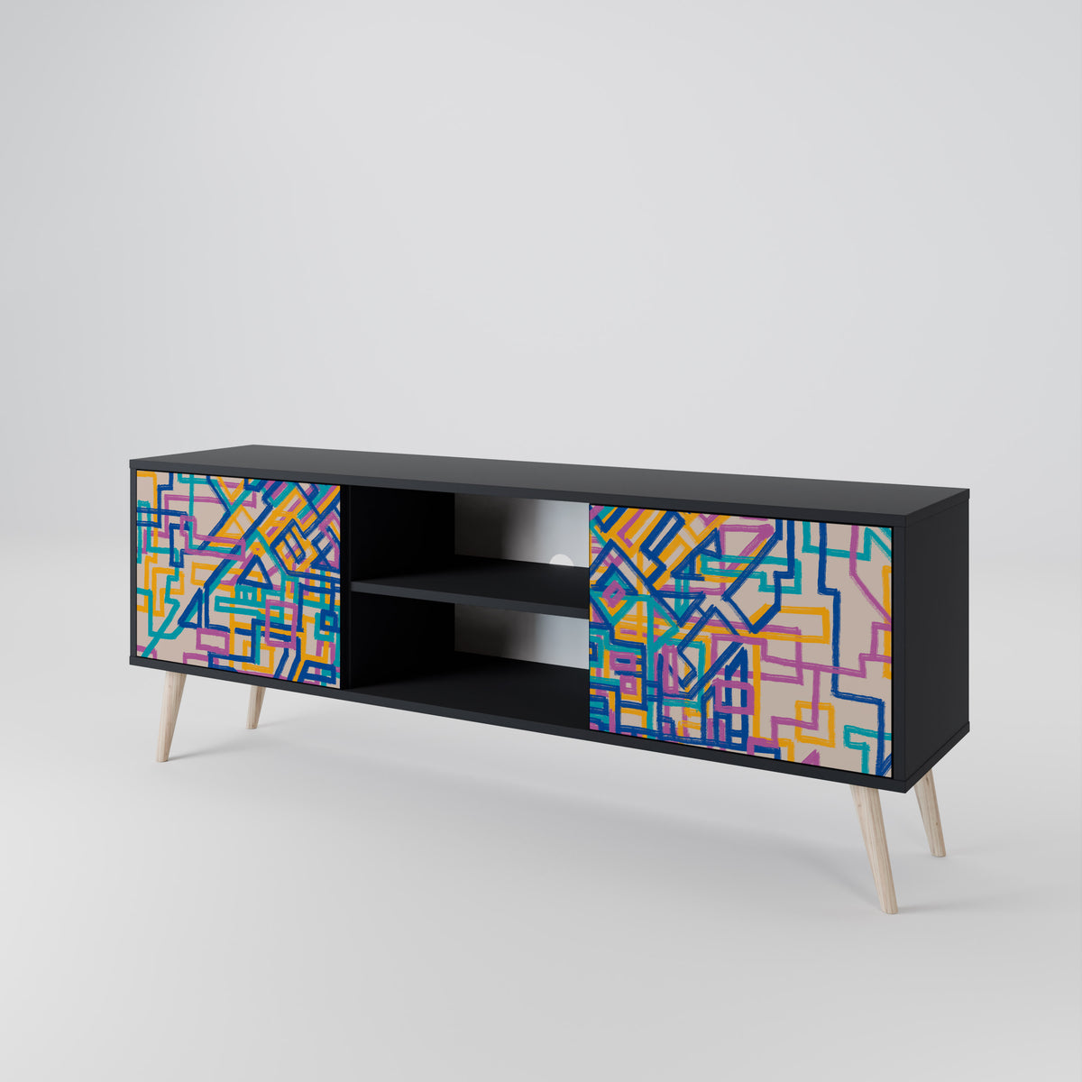 MEMORIES MAP 2-Door TV Cabinet