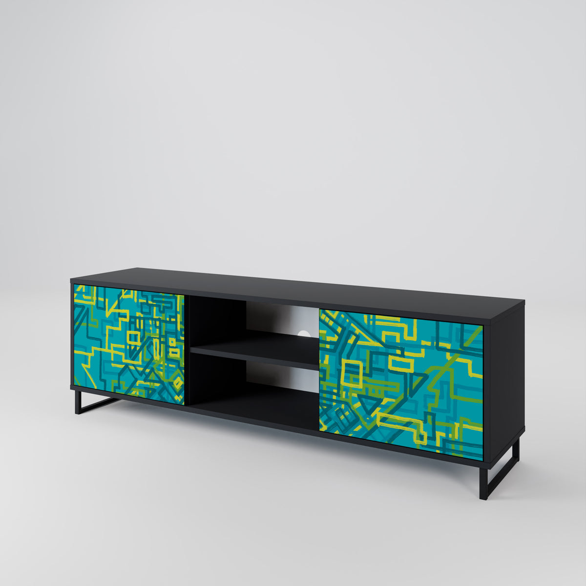 NOSTALGIC MEMORIES 2-Door TV Cabinet