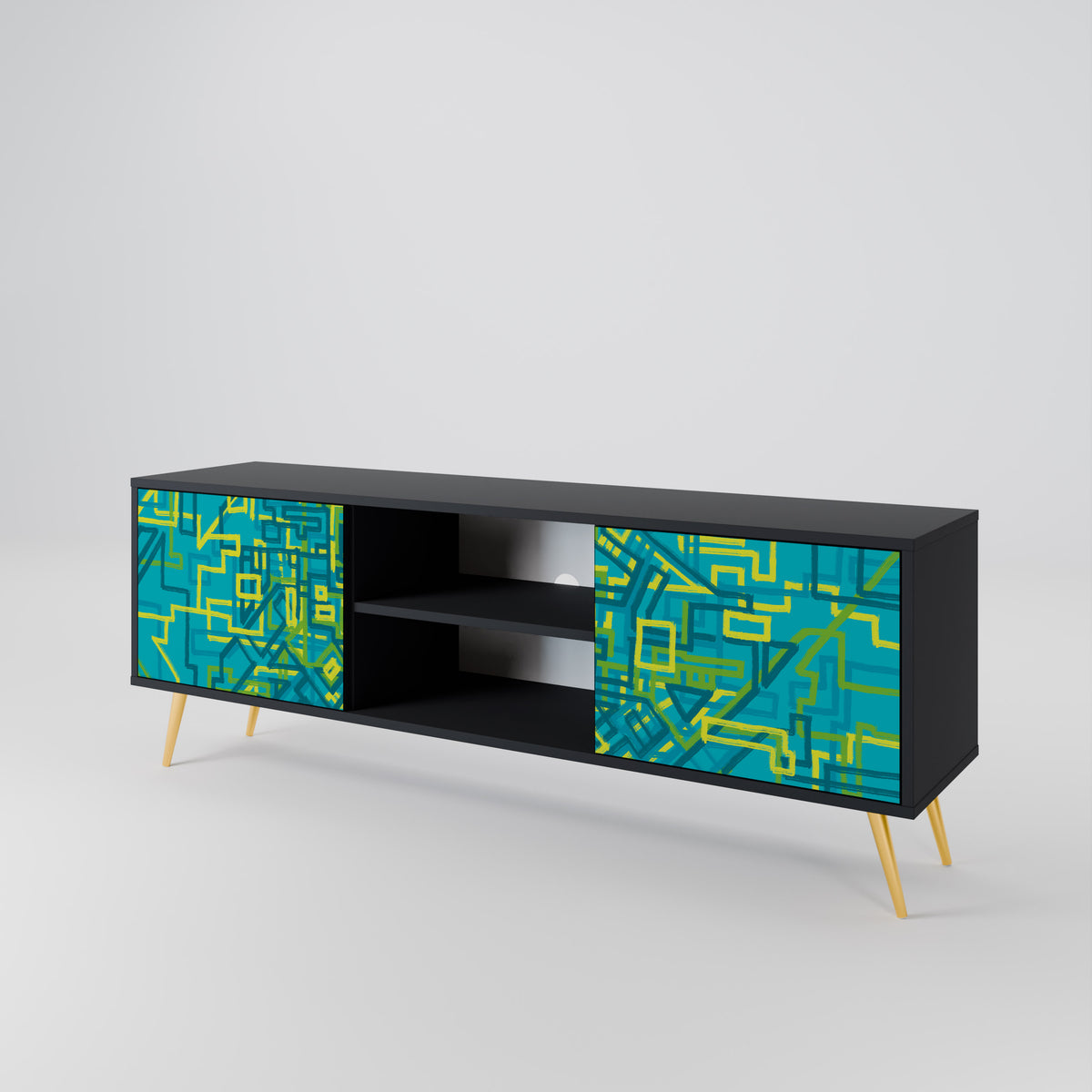 NOSTALGIC MEMORIES 2-Door TV Cabinet