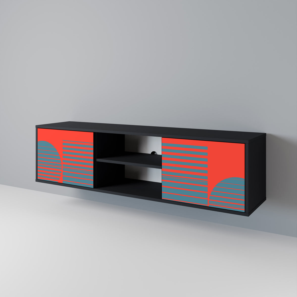 RISING GEOMETRY STARS 2-Door TV Cabinet