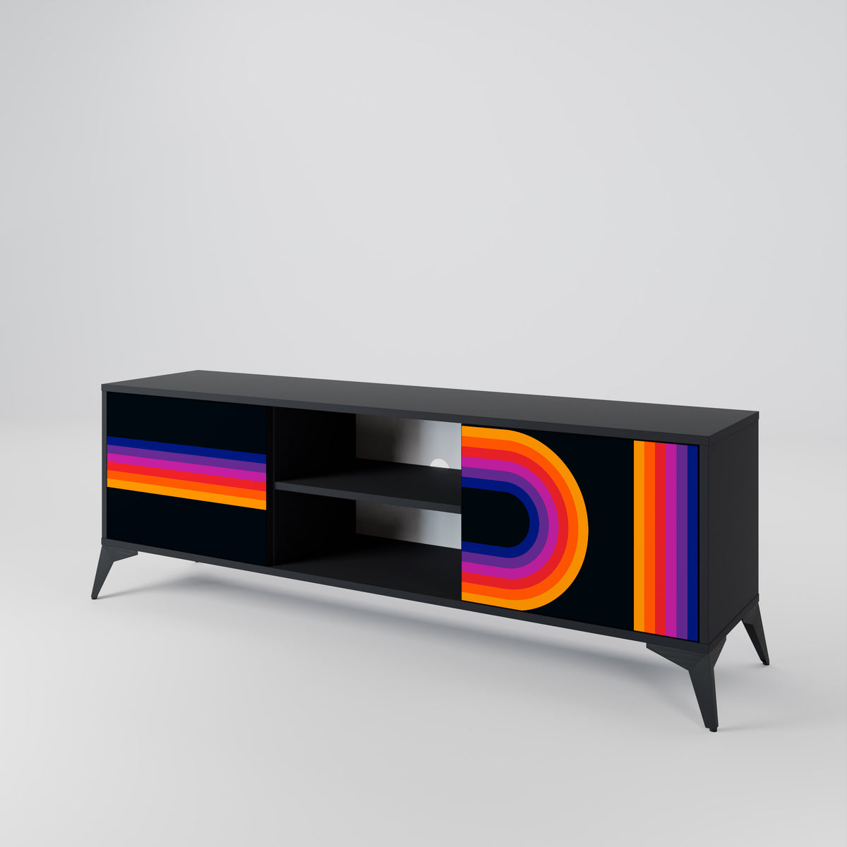 BLINDED BY THE LIGHTS 2-Door TV Cabinet