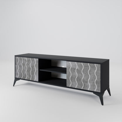 WAVES OF CONCRETE 2-Door TV Cabinet