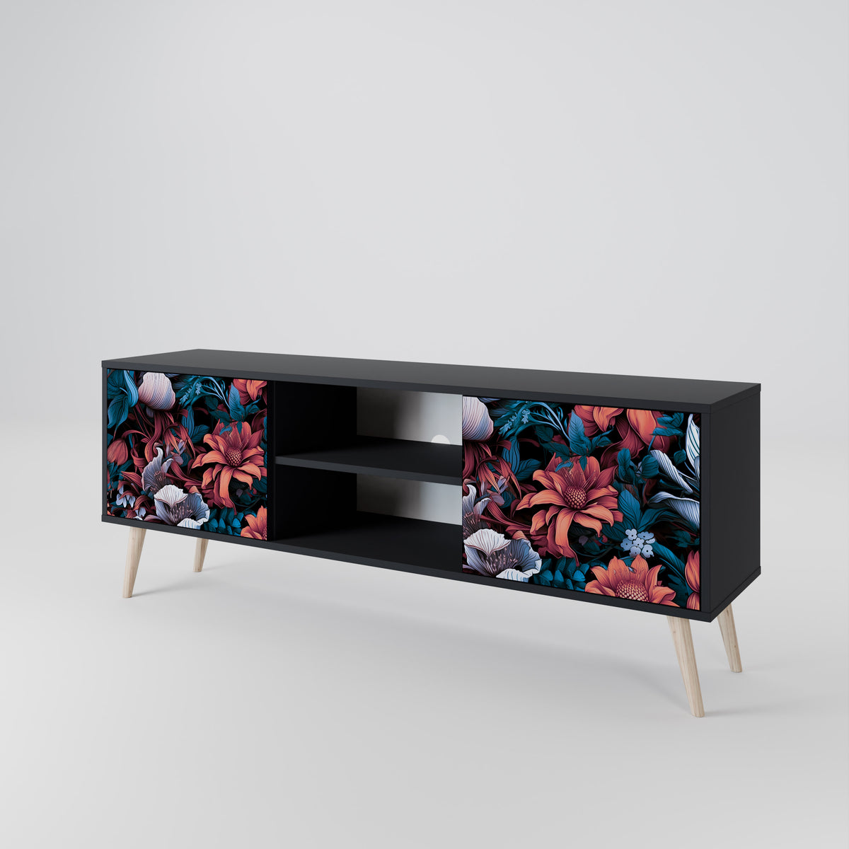 ETHEREAL BLOSSOMS 2-Door TV Cabinet