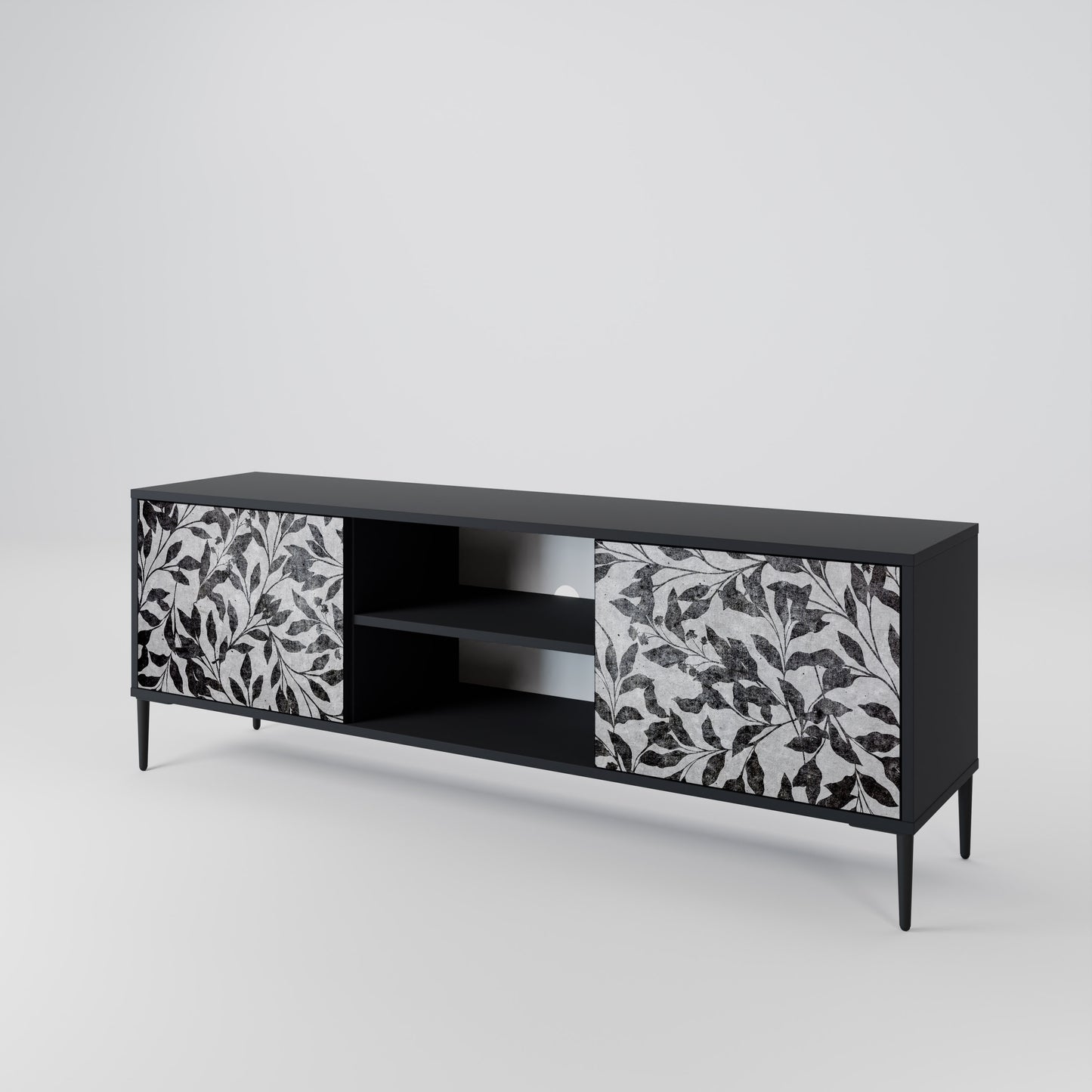 CHARCOAL SPROUT 2-Door TV Cabinet