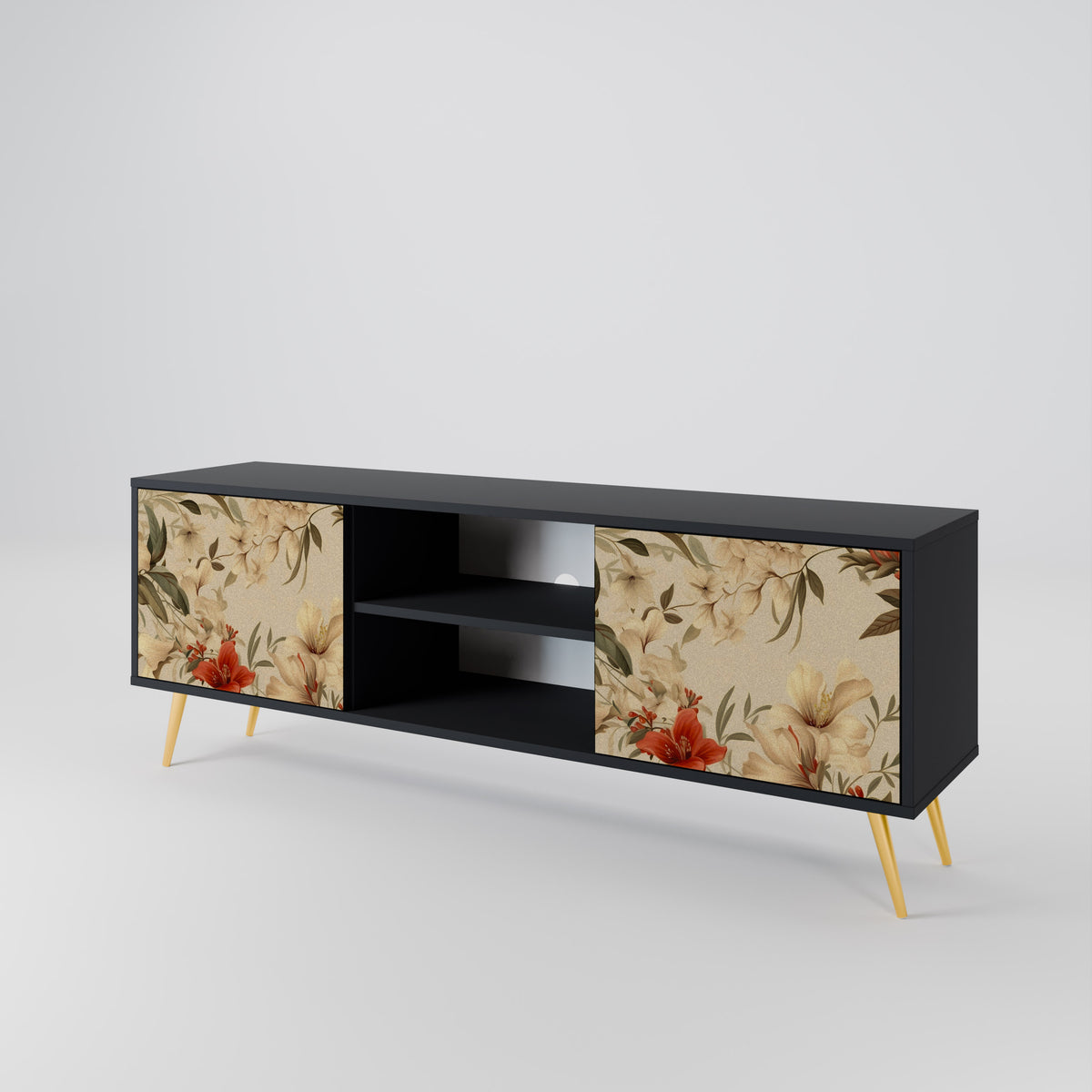 BLOOMING HARMONY 2-Door TV Cabinet