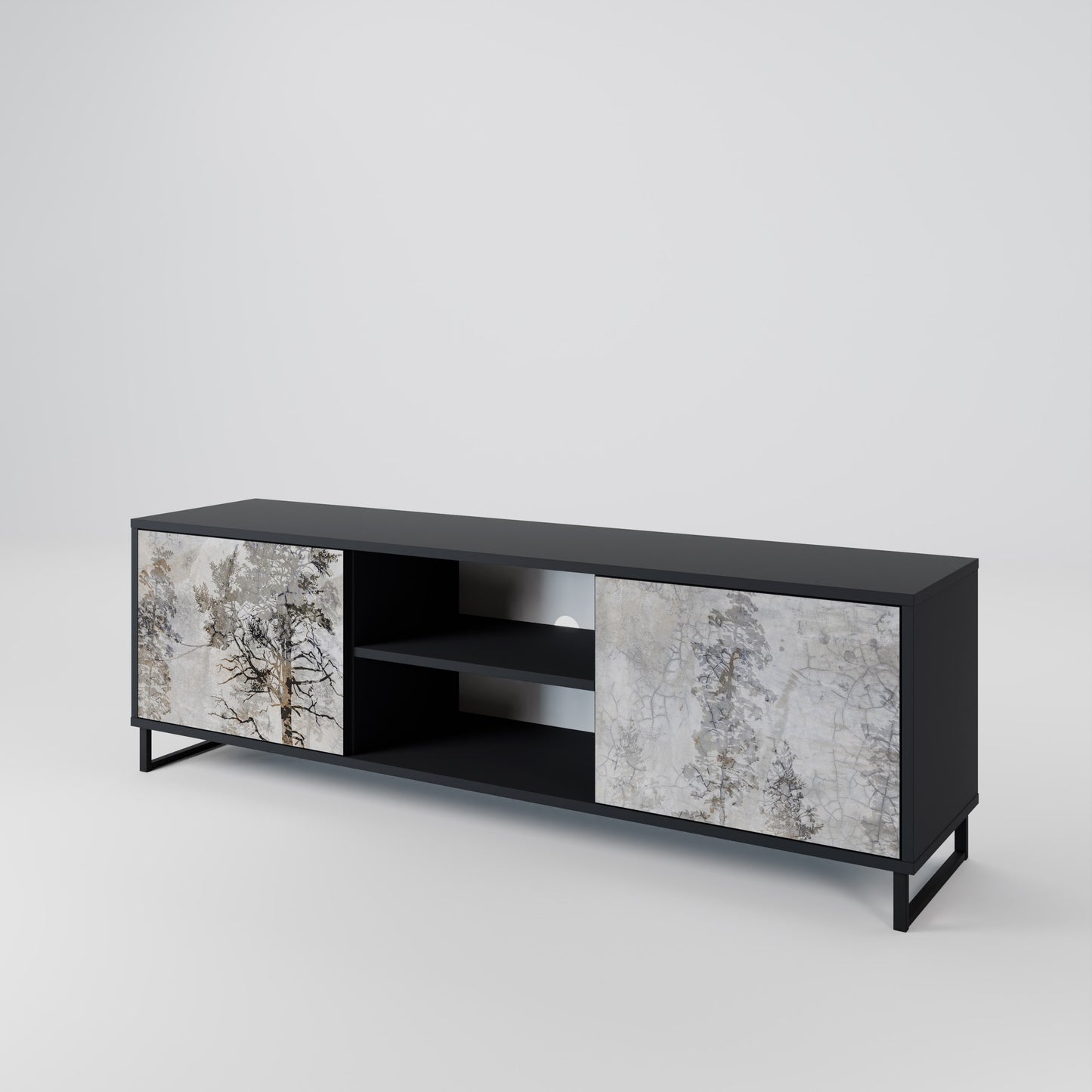 FADE IN THE TREES 2-Door TV Cabinet