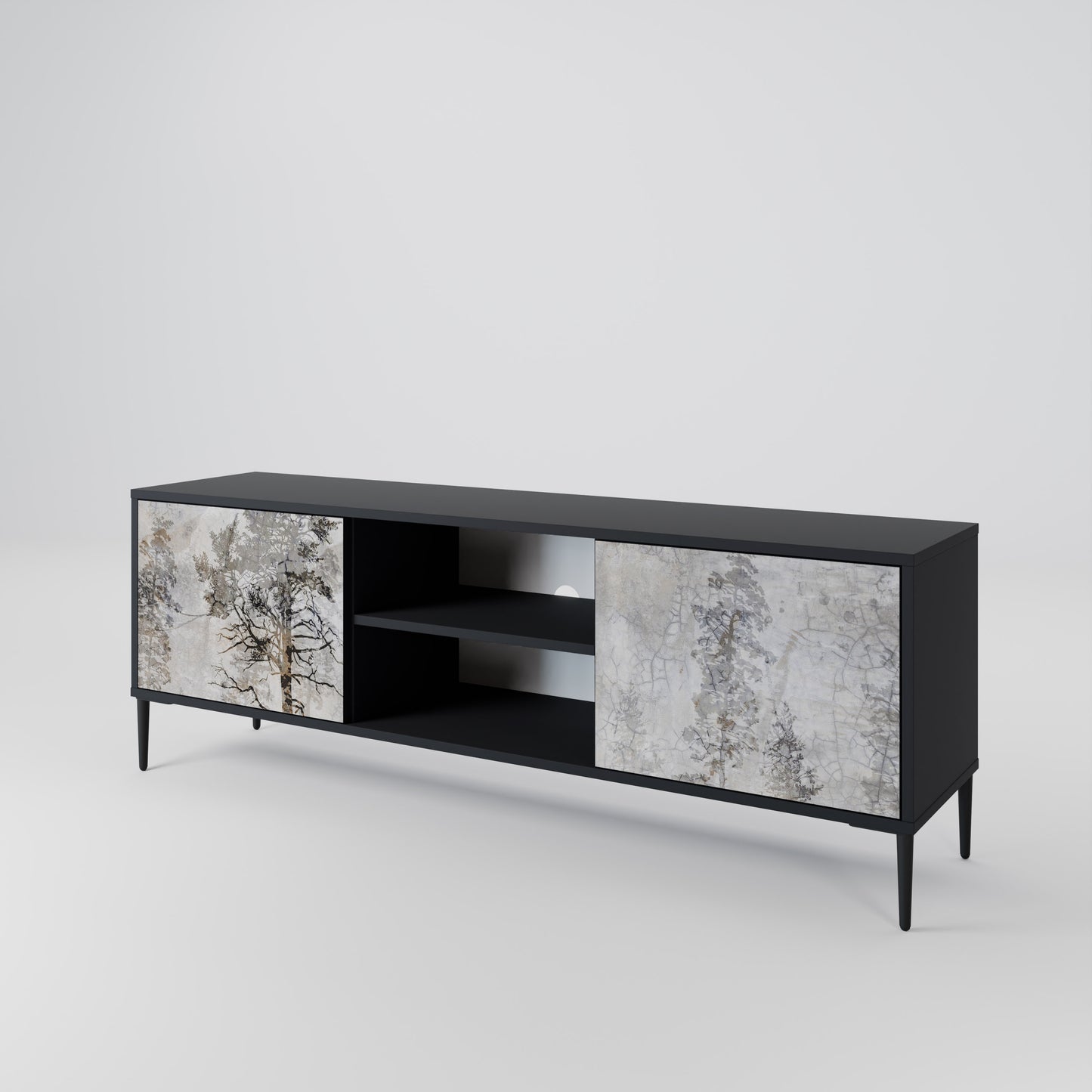 FADE IN THE TREES 2-Door TV Cabinet