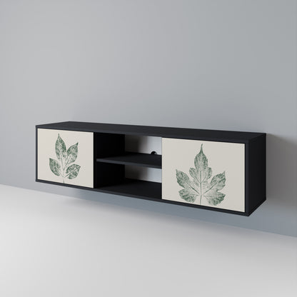 GREEN LEAFY STAMPS 2-Door TV Cabinet