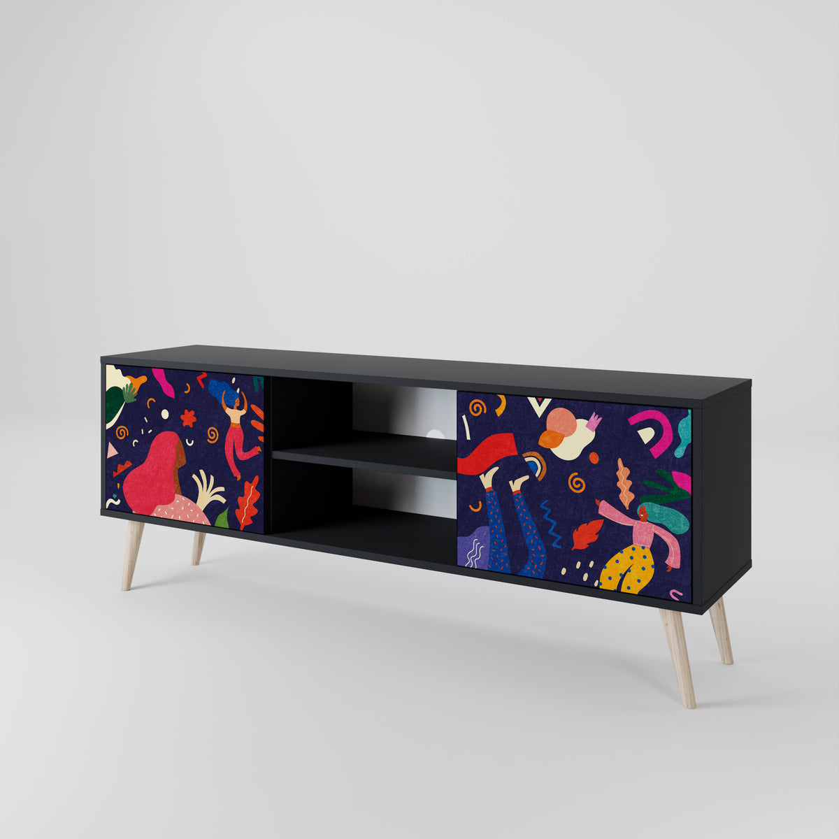 FESTIVE PLEASURES 2-Door TV Cabinet