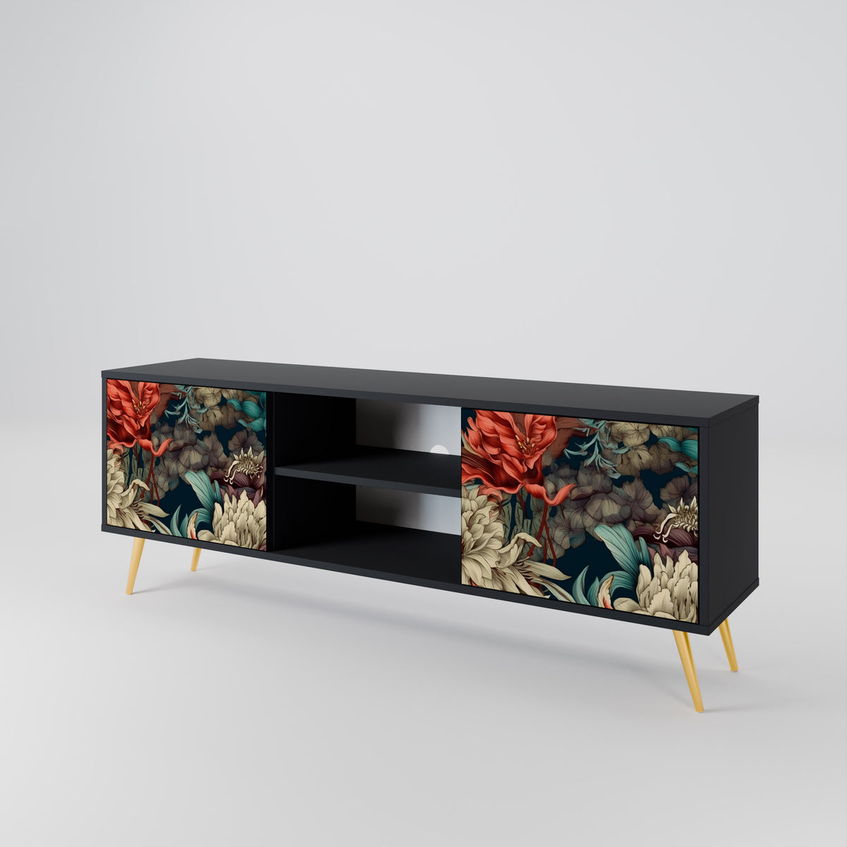 SPROUTING GRACE 2-Door TV Cabinet